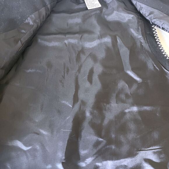 TALBOTS VTG Florals Snowflake Embroidered Wool Vest in Black White Size PS - Picture 12 of 13